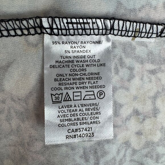 Loft All Over‎ Floral Print Smocked Ruffled Sleeve Dress Multi Color Stretch M - Picture 5 of 6